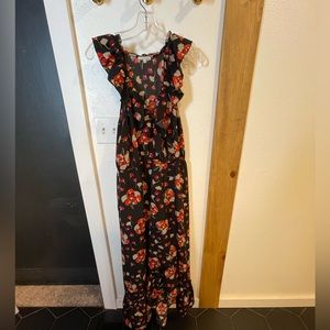 Lace & Mesh maxi dress